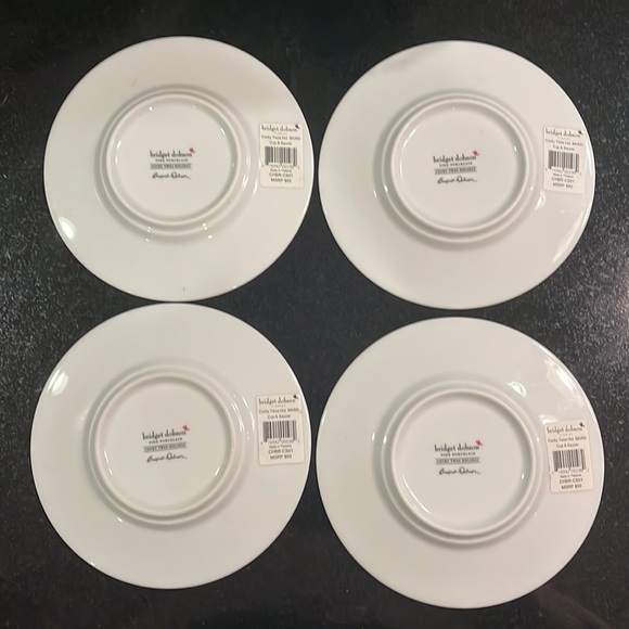 Cocky Twos Holiday Cup & Saucer - Bridget Dobson - Set of 4 - Picture 11 of 13
